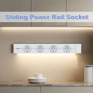 Bingoelec New Design Wall Electric Rail Track Socket Power <strong>Plug</strong> with <strong>USB</strong> Home Use Sensor Black Light with <strong>Adapter</strong> - Product Image 4