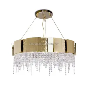 2024 Crystal Jansoul Fancy luxury large bespoke chandelier for hotel villa wedding salon home