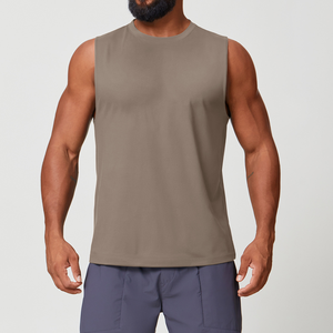 Canotta da Yoga Rinfrescante in Modal da Uomo, Traspirante, Senza Maniche, per Allenamento Fitness, Vestibilità Ampia, Spalle Larghe, Gilet da Palestra - Product Image 3