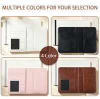 NOVELSUB Porte-passeport et étui pour carte d'identité en cuir PU vierge pour sublimation, personnalisable, pour impression recto simple