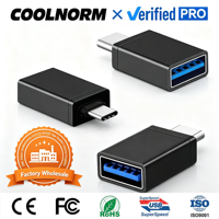 Adaptateur OTG de haute qualité Type-C vers USB 3.0 Compatible avec les lecteurs flash/claviers de jeu Adaptateur de charge rapide pour Smartphones