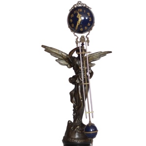 Reloj Mecánico de Mesa/Estante de Estilo Americano del Siglo XVII, Modelo <span class=keywords><strong>Gloria</strong></span>, con Péndulo de Bola Azul Cobalto de 8 Días - Product Image 2