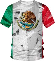 Mexico Eagle Snake T-Shirt Herren Sublimation Gedrucktes Fußball trikot Premium Stretch Jersey Custom Soccer Tee Bulk Streetwear