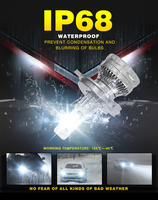 Kit de Faros LED de Alta Potencia de 120 W y 6000 K a 12 V para Automóviles, Súper Brillantes, Resistentes al Agua IP68, Fácil Instalación Plug & Play