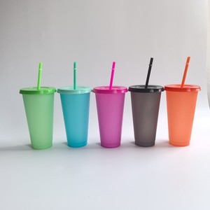 24oz 10 Pak cangkir berubah warna baru sensitif panas berubah plastik cangkir menyenangkan - Product Image 5