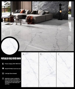 रियलग्रेस 900X1800 आधुनिक डिजाइन फुल बॉडी इंटीरियर लिविंग रूम फ़्लोरिंग टाइल चमकदार सतह टिकाऊ चीनी मिट्टी के बरतन स्लैब टाइलें - Product Image 5