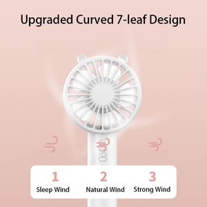 2024 New Hot-selling Mini Outdoor Portable Fan 3-speed Wind Speed Mobile Phone Stand Usb Rechargeable Fan - Product Image 3