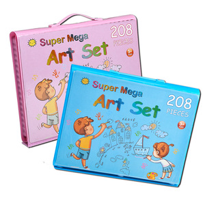 Super Mega Art Set 208 pièces pour enfants de 3 ans et plus, fournitures de dessin et de peinture - Product Image 1