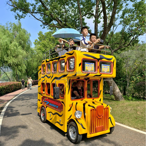 Bus touristique londonien à double étage en fibre de verre, sur mesure et à thème, pour la visite des parcs, à vendre - Product Image 3