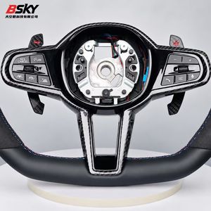 Volante Deportivo de Carreras de Fibra de Carbono y Cuero Perforado para <span class=keywords><strong>Toyota</strong></span> <span class=keywords><strong>Supra</strong></span> GR A90 A91 <span class=keywords><strong>MK</strong></span> V <span class=keywords><strong>MK</strong></span> <span class=keywords><strong>5</strong></span> <span class=keywords><strong>MK</strong></span> 4 2019-2025 - Product Image 4