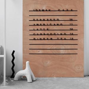 Yy184 - Pizarra Magnética de Madera para Menú de Pared, Estilo Cafetería y Panadería - Product Image 4