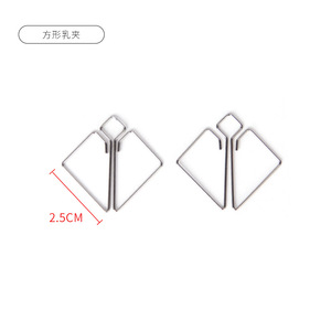 Metal Butterfly Nipple <b>Clamps</b> Silver Small Medium Square Type For Adult Use Toy - Product Image 5