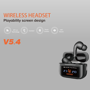 Không Dây Earbuds Trong Tai Tai Tai Nghe TWS Sử Dụng Cho Điện Thoại Di Động/Máy Tính Bảng/Máy Tính ANC Tiếng Ồn Hủy Bỏ Ipx5 Không Thấm Nước KH-332 Màu Đen - Product Image 2