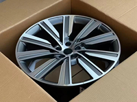 Pour L322 22x9.5 5x120 ET45 CB72.56 Jantes en alliage de luxe noires à face usinée pour tout-terrain