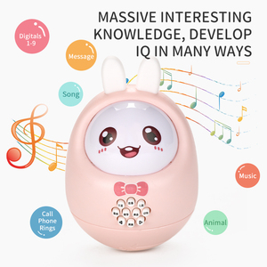 Barato bebé de dibujos animados de plástico historia musical de vaso rabbee - Product Image 3