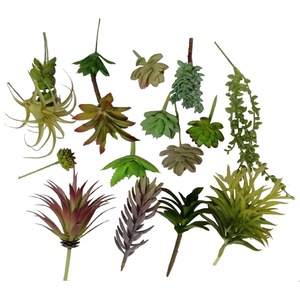 <span class=keywords><strong>Pas</strong></span> cher en gros réaliste faux unpotted mini <span class=keywords><strong>plantes</strong></span> artificielles succulentes assorties 16 pièces pour la décoration de jardin - Product Image 1