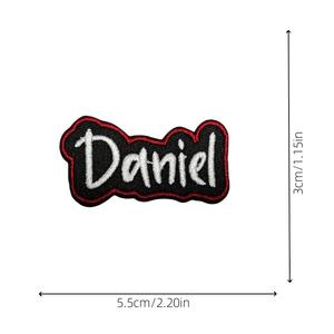 シェニール刺繍イングリッシュパッチ布PVC DIYアイロン刺繍パッチ帽子用アクセサリー装飾キャンバス生地 - Product Image 2