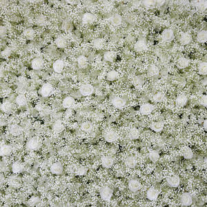 Decoración de Pared de Flores Artificiales de <span class=keywords><strong>Rosas</strong></span> Blancas y Hortensias 3D <span class=keywords><strong>para</strong></span> Eventos, Fiestas, <span class=keywords><strong>Cumpleaños</strong></span> y Bodas - Product Image 3
