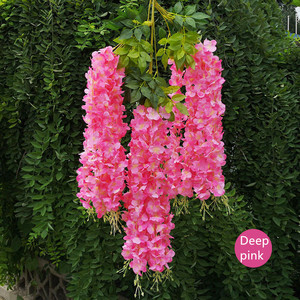 FAI DA TE <span class=keywords><strong>casa</strong></span> di cerimonia nuziale Di Natale del fiore decorazione della parete Artificiale wisteria fiore - Product Image 5
