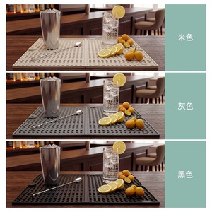 Foldable Silicone Countertop Drain <b>Mat</b> Non Slip Heat Insulating <b>Bar</b> <b>Mat</b> For Coffee Machine Party Use Solid Color - Product Image 1