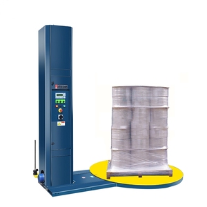 Máquina giratoria inteligente WASP M para envolver palés, totalmente automática, para carretilla elevadora con tasa de preestiramiento del 300% y certificado CE - Product Image 1