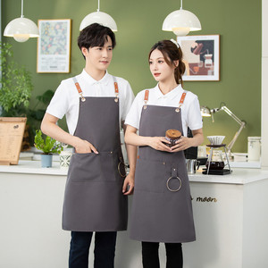 Bán sỉ vải không thấm nước tạp dề chất lượng cao in ấn logo tùy chỉnh unisex vải tạp dề - Product Image 3