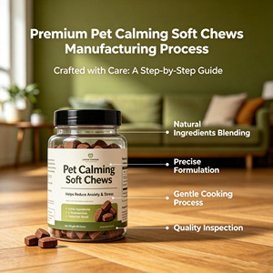 Friandises calmantes pour animaux de compagnie en gros pour les animaleries, friandises calmantes naturelles pour chiens, friandises molles pour chiots anxieux - Product Image 3