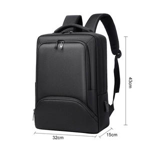 Custom Waterproof <b>Black</b> Laptop <b>Backpack</b> Oxford School Bags Custom Logo Usb Promotional Mochila Laptop <b>Backpack</b> - Product Image 1