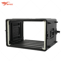 Boîte de rangement pour microphone de scène, en plastique PE noir, 19 pouces, 390 mm de profondeur, 2U, 3U, 4U, 6U, flight case