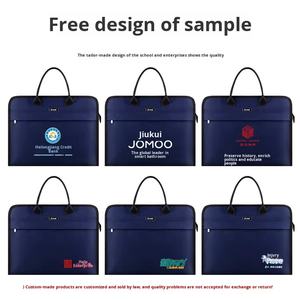 Sac à documents Oxford imperméable de grande capacité, épaissi, fermeture éclair portable, rangement professionnel, mallette pour hommes et femmes - Product Image 3