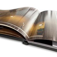 Services d'impression de catalogues et brochures couleurs pleines couverture rigide avec papier brillant pour marques et entreprises