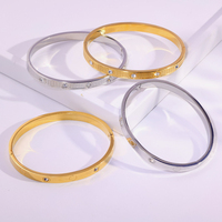 Bracelet Manchette Islamique en Acier Inoxydable Plaqué Or 18K avec Ayatul Kursi Arabe, Cadeau Vintage pour Femme