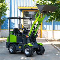 Mini-Lader mit 60V Batterieantrieb, Elektrisch, 4WD, Kompakte Maschine mit Schaufel für Hof, Farm, Gewächshaus, Ranch