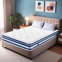 Matelas hybride sur mesure en latex et mousse à mémoire de forme avec ressorts ensachés, compressé et pliable, épaisseur 30 cm, pour écoles, hôpitaux et chambres