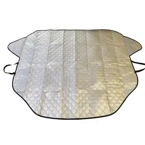 Anti Snow Ice 4 Layers Aluminium Car Sunshade Cover Fits Most Vehicle Car Front Windshield Cover