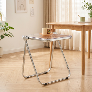 Kusimi Lightweight Durable Portable Minimalist Modern Small <b>Coffee</b> <b>Table</b> Metal Frame Folding Design Home Furniture Living Room - Product Image 6