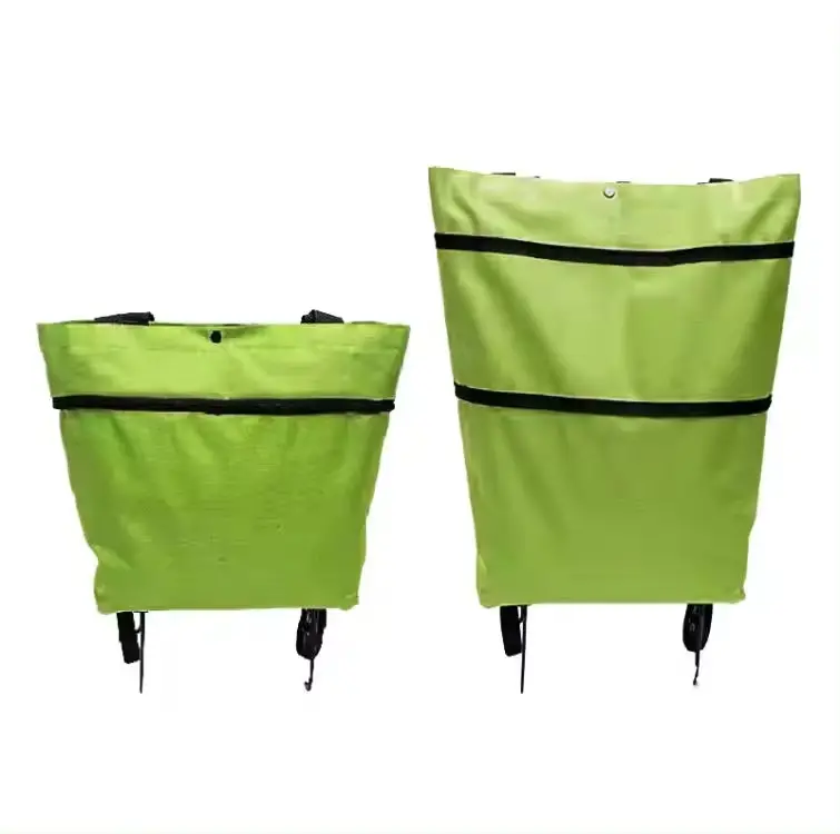 Shopping Vegetable Car Foldable and lightweight household carrying bag with Wheels Foldable Tug Bag