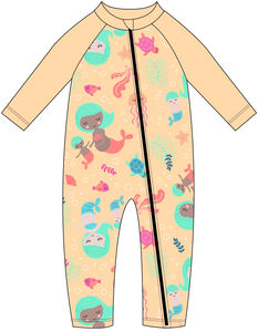 ชุดชายหาดชายหาดสำหรับเด็กผู้หญิงชุดว่ายน้ำแบบเต็มตัวพร้อมดีไซน์ทันสมัยสำหรับการผจญภัยที่ใช้งาน<span class=keywords><strong>ที่</strong></span>ชายหาดหรือสระว่ายน้ำ - Product Image 2