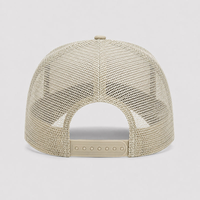 Casquette de camionneur réglable 5 panneaux en maille, style vintage, imprimé léopard, broderie personnalisée, tendance, décontractée, pour l'extérieur