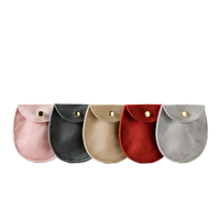 Étui de voyage pliable en velours écologique de luxe avec logo personnalisé pour bijoux, organisateur portable pour boucles d'oreilles et colliers, cadeaux de bienvenue