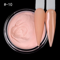 Lot de 9 couleurs de poudre acrylique nude pour ongles, poudre de trempage, extension, construction, conception de motifs, gel pour ongles, fournitures professionnelles