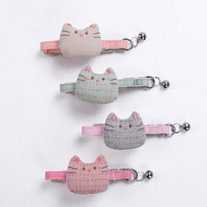 New Customizable and Adjustable <strong>Dog</strong> and cat <strong>Collars</strong> and Clock Cartoon Printed Pet Necklaces Available for Wholesale in 4 Colors - Product Image 1