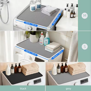 Silicone Washing Machine Top Cover <b>Pad</b>, Dustproof Waterproof Anti-<b>Scratch</b> Protective Mat for Drum Washer Dryer - Product Image 4