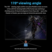 Nouveaux moniteurs plats sans cadre haute définition 24 pouces de vente chaude 144hz 1k 1920*1080p moniteur de jeu
