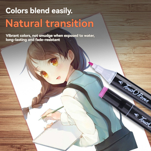 ปากกามาร์คเกอร์แอลกอฮอล์แบบหัวคู่ 48/80/168 สี - หัวแปรงนุ่มและหัวแหลม, ปากกาสำหรับงานศิลปะแบบใช้น้ำมันสำหรับวาดการ์ตูนและภาพประกอบ, ขายส่งจำนวนมาก - Product Image 6