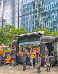 รถขายอาหารเคลื่อนที่พร้อมครัวครบชุดสำหรับขายเบอร์เกอร์ ฮอทดอก กา<span class=keywords><strong>แฟ</strong></span> ไอศกรีม <span class=keywords><strong>ชา</strong></span>นม<span class=keywords><strong>ไข่มุก</strong></span> พิซซ่า - Product Image 5