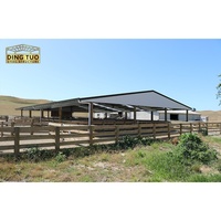Abri préfabriqué en acier pour élevage de chèvres, de vaches laitières, d'ânes, de moutons, de bovins, hangar, abri pour bétail, tente d'élevage