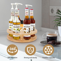 Étagère de rangement mobile et rotative pour comptoirs de cuisine, adaptée aux bouteilles d'épices de qualité alimentaire