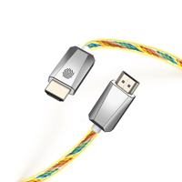 Câble UHD à lumière respirante RVB sept colorés 2.0 câbles haute résolution UHD 4K UHD mâle à mâle avec connecteur plaqué or