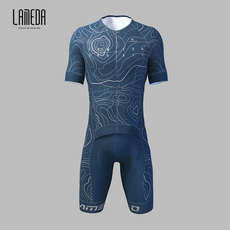 LAMEDA Manufacturers Competitive Price Custom OEM Male Female Cycling Skin Suit Summer Men Blue OEM ODM Sets Custom Team Name